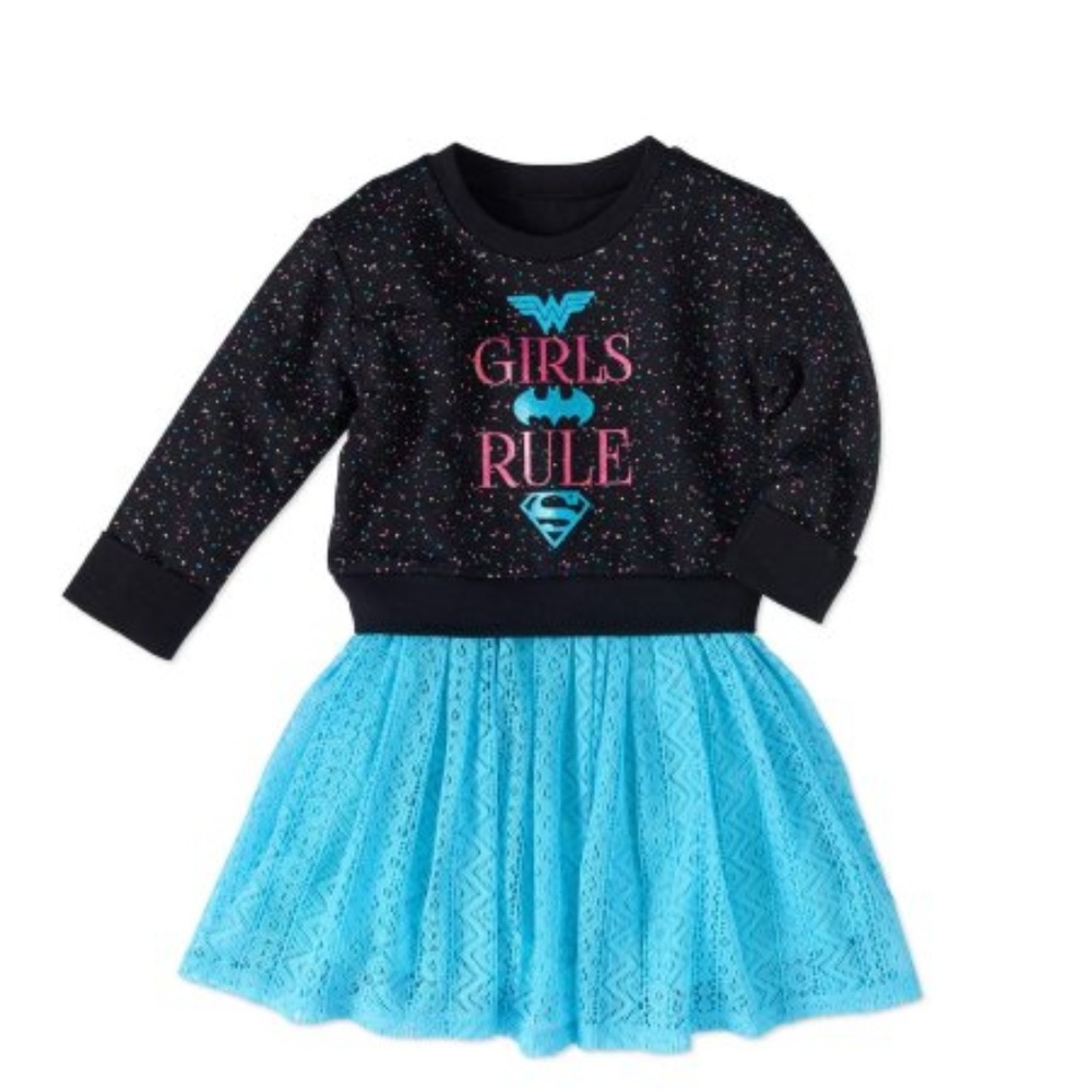 NWOT DC Comics girl's Super Heroes Dress. 14/16